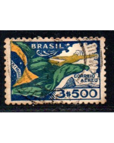 A034 Bandeira Nacional 32.006 Carimbado
