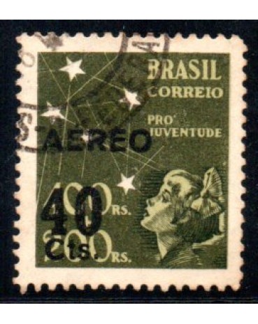 A053 Pró-Juventude 40 Centavos 32.008 Carimbado