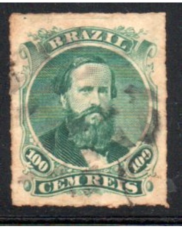 34A Dom Pedro II 32.028 Carimbado - Tipo II