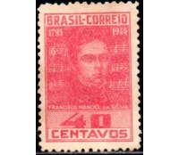 C203 150 Anos do Nascimento de Francisco Manoel da Silva, Autor da Música do Hino Nacional 32.0 56 Mint