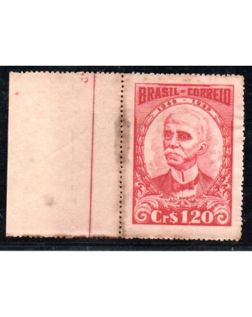 C249 Centenário do Nascimento de Ruy Barbosa de Oliveira 32.067 Variante com aba do tamanho do selo