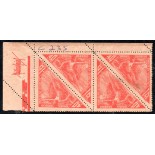 1947 C235 Semana da Asa de 1947 Mint 32.069 Variante nos picote nas abas esquerda e superior