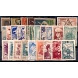 1953 Ano Completo 33 Comemorativos e 1 Hansén 32.094 Mint e novos, SOMENTE SELOS