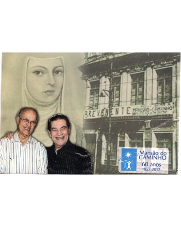 2012 - Divaldo Franco e Nilson, ambos desencarnado Mansão do Caminho 2012 - 32.194,apresenta leve dobra na plastificação