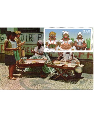 2024 Máximo Postal Salvador - Bahia, Baianas do Acarajé 2024 - 32.195