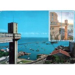 2023 Máximo Postal de Salvador - Bahia, Elevador Lacerda e parte superior do Mercado Modelo 32.200