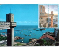 2023 Máximo Postal de Salvador - Bahia, Elevador Lacerda e parte superior do Mercado Modelo 32.200