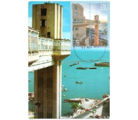 2023 Máximo Postal de Salvador - Bahia, Elevador Lacerda, forte São Marcelo 32.202