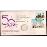 Brasil Fdc Cinquentenário da Sociedade Brasileira de Orquidófilos, circulados para o Brasil 32.222