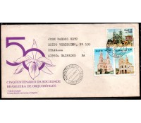 Brasil Fdc Cinquentenário da Sociedade Brasileira de Orquidófilos, circulados para o Brasil 32.222