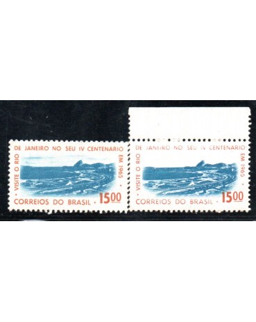 C515 Propaganda do 4º Centenário da Cidade do Rio de Janeiro - Praia do Flamengo - DESCOLORAÇÃO 35.529