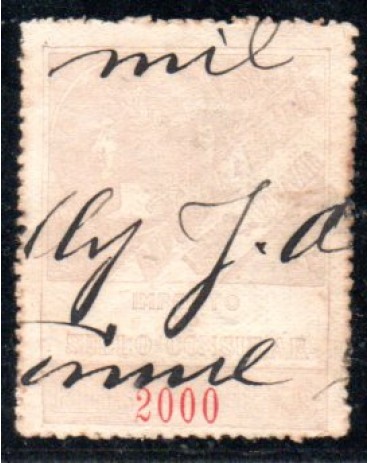 Sello Consular E.U. do Brazil 2000 réis 35.590
