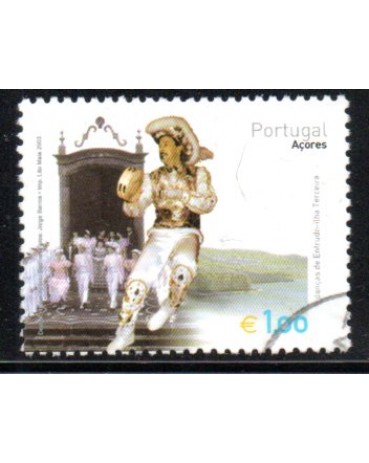 2003 Portugal "Açores" Danças de entrudo da Ilha Terceira 35.630 carimbado