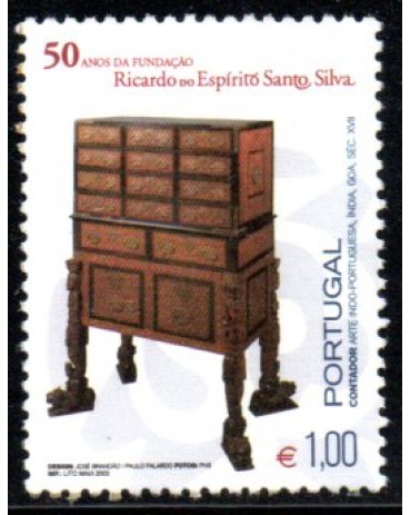 2003 50 anos da fundação Ricardo do Espírito Santo Silva "Destacado do Bloco 268"  35.632 usado sem carimbo