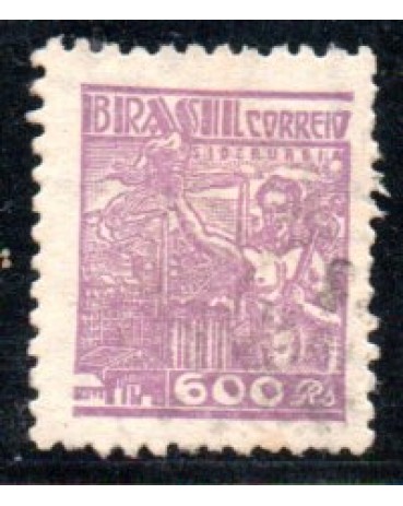 1942 R391 Netinha 600 reis Siderurgia,violeta 35.639 carimbado