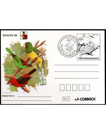 1988 BP-167 BRAPEX 88 "SP" 10/12/1988 - 35.670 Perfeito. bom para tematica fauna