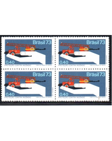 1973 C803 Campanha da Proteção Nacional - Bombeiros 35.680 mint - QUADRA