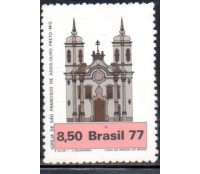 C1026 - 1977 Arquitetura Religiosa no Brasil - Igreja de S.Francisco de Assis - MG  Mint 35.688