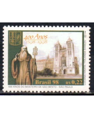 C2142 -  400 anos do mosteiro de São Bento  1998 mint 35.690