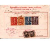 Vale Postal Nº812 de 10/10/1916 emitido pelo estado de Sergipe ,35.695 - 04 selos depósito e 02 regulares 3.695