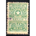Sello addicional  30 réis 35.717 carimbado