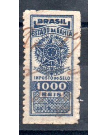 Imposto do sello, estado da Bahia 1.000 réis 35.768 carimbado