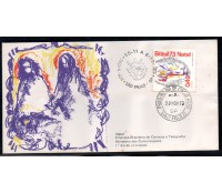 Fdc035/1973 Natal 35.795 -  35.796 2 Carimbos de SP