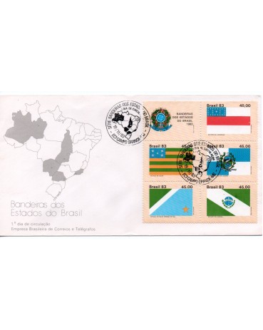 FDC455 / 1983 Bandeiras dos Estados III - 35.827