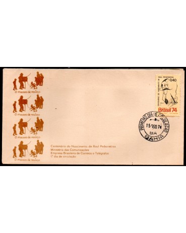 Fdc052/1974 Raul Pederneiras 35.843