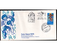 Fdc059/1974 Natal 35.846 - 3 carimbos CBC e 1º dia - Salvador - BA