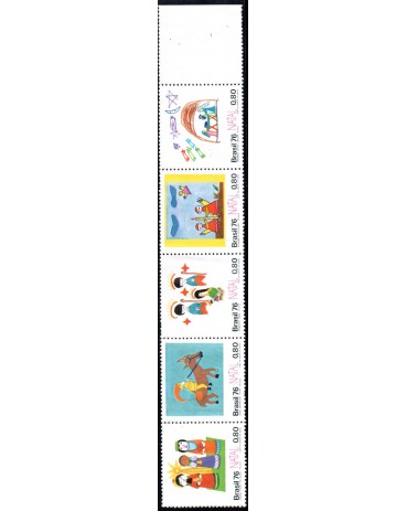 C0958/962  TIRA COM 05 SELOS 1976 mint 35.852 Com aba
