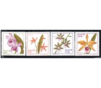 C1162/1165 Orquídeas Brasileiras - Espamer 80 Exposição Filatélica da América e Europa - Madrid, Espanha - 35.862 Mint
