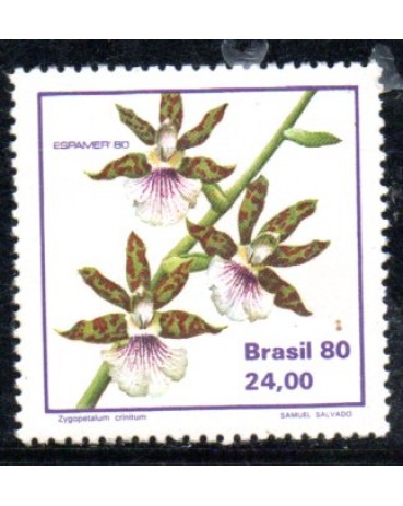 C1164 Orquídeas Brasileiras - Espamer 80 Exposição Filatélica da América e Europa - Madrid, Espanha - 35.863 Mint