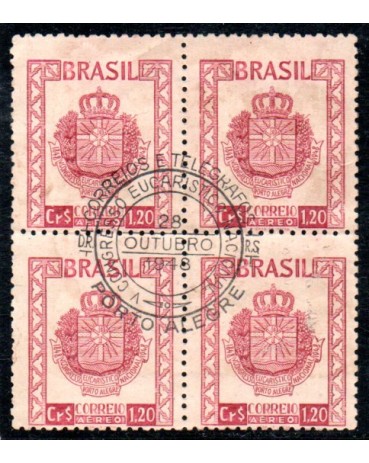 1948 A067 Quadra  do Centenário da Escola Nacional de Música - RJ 35.865 Carrimbo Porto Alegre