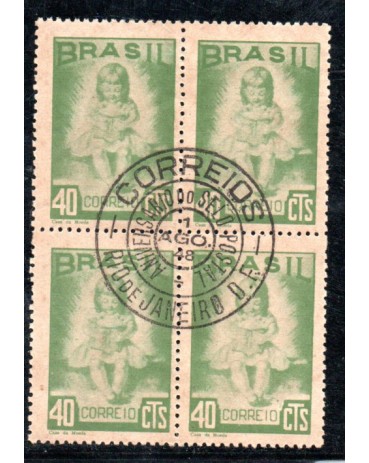 1948 C239 Campanha Nacional da Criança 35.868 Carimbo Rio de Janeiro - DF