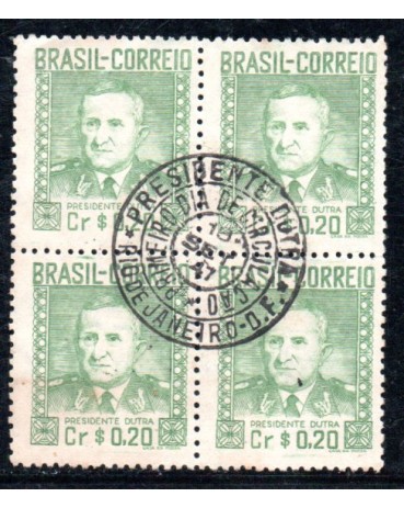 1947 C231 Presidencia do General Eurico Gaspar Dutra 20 cts 35.871 Carimbo do RJ - D.F.