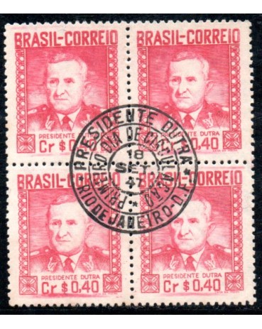 1947 C232 Presidencia do General Eurico Gaspar Dutra 40 cts 35.872 Carimbo do RJ - D.F.