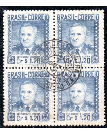 1947 C233 Presidencia do General Eurico Gaspar Dutra 1,20 cts 35.873 Carimbo do RJ - D.F.