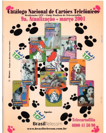 Catálgo Nacional de Cartões Telefônicos - 9ª Atualização - Março de 2001 Nova 35.965