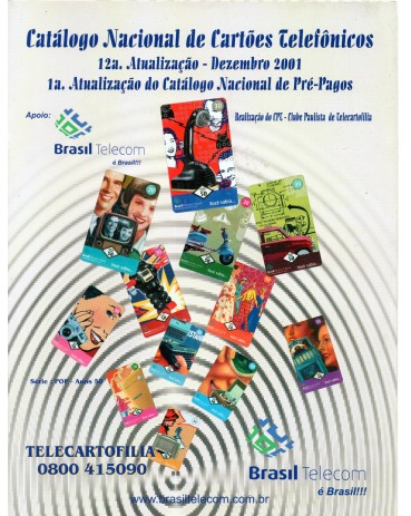 Catálgo Nacional de Cartões Telefônicos - 12ª Atualização - Dezembro de 2001 Nova 35.966