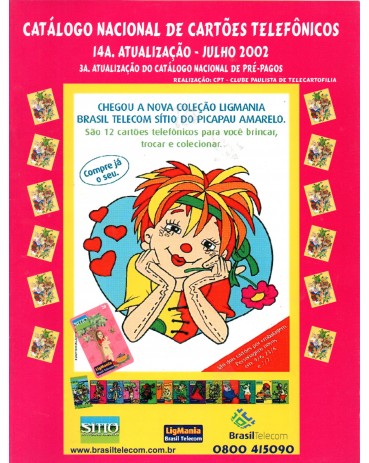 Catálgo Nacional de Cartões Telefônicos - 14ª Atualização - Julho de 2002 nova 35.968