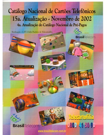 Catálgo Nacional de Cartões Telefônicos - 15ª Atualização - Novembro de 2002 - Nova 35.969