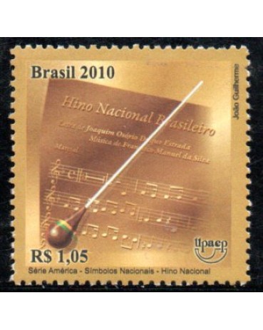 C3034 UPAP 2010- Símbolos Nacionais - Hino 36.054 Mint