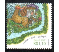 C3105 Lendas do FolcloreBrasileira - Mula-Sem-Cabeça 36.061 Mint