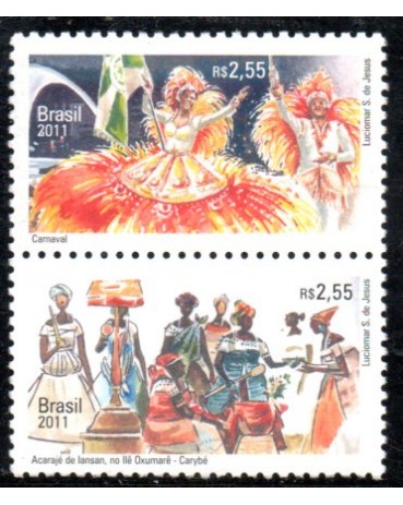 C3150/3151 Relações Diplomáticas - Bélgica "Carnaval e Acarajé" 36.066 Mint