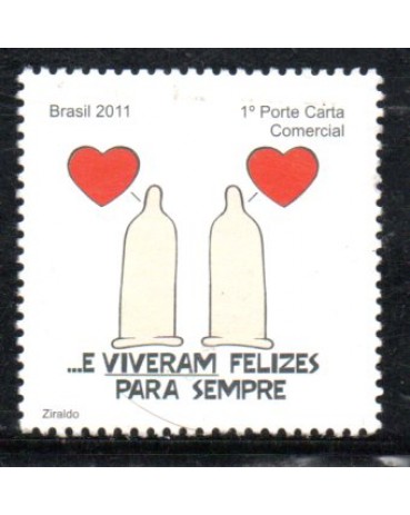 C3165 Campanha de Prevenção da Aids - E Viveram Felizes Para Sempre 36.071 Mint