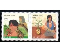 C3225/3226 Se-Tenant Upaep Mitos e Lendas,Guaraná e Mandioca 36.075 Mint