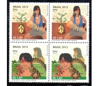 C3225/3226 Upaep 2012 - Mitos e Lendas - Guaraná e Mandioca 36.076 Mint
