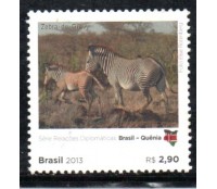 C3316 Relações Diplomáticas - Quênia - Zebra de Grevy 36.104 Mint