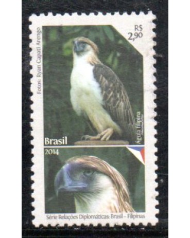 C3369 Relações Diplomáticas - Filipinas - Aves Ameaçadas de Extinção 36.106 Mint